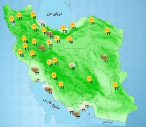 جوی آرام در اغلب نقاط کشور