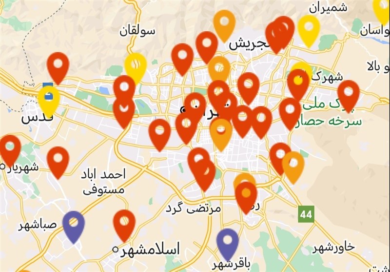 آلودگی هوای تهران به وضعیت بنفش رسید: هشدار برای تمامی گروه‌ها