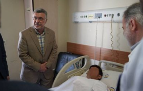 عارف و ظفرقندی از مجروحان حملات رژیم صهیونیستی عیادت کردند